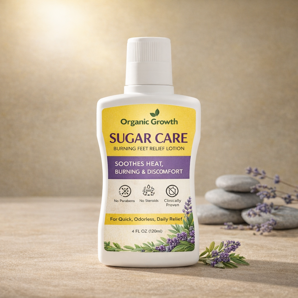 Organic Growth | Sugar Care – Burning Feet Relief Lotion